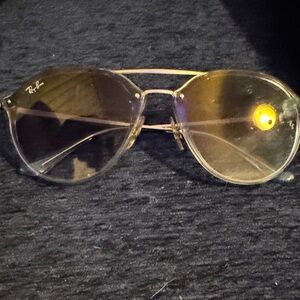 Ray-Ban Gold and Gray Sunglasses